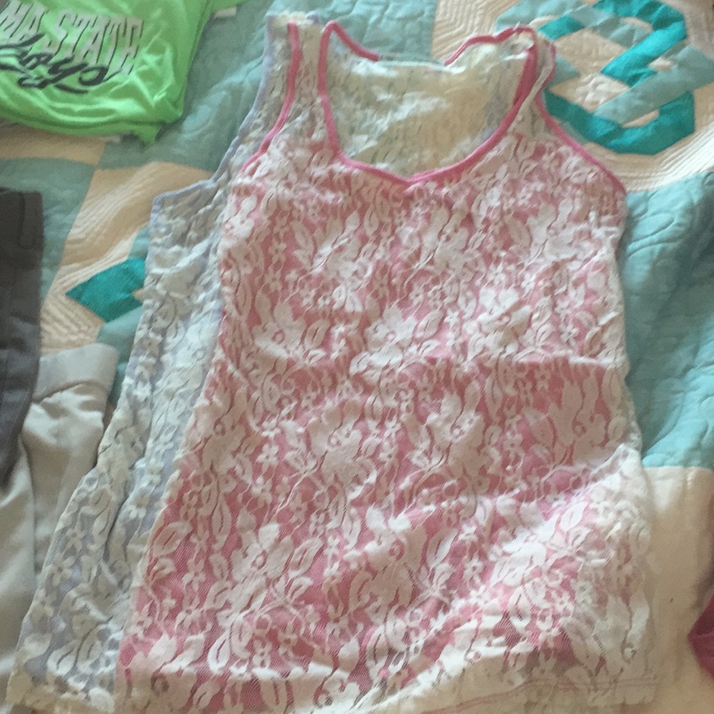 Maurice’s pink small, blue medium